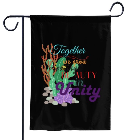 Unified Coral Canvas Garden Flags