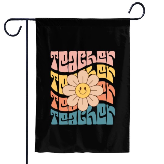 Teacher Daisy Colorful Garden Flags
