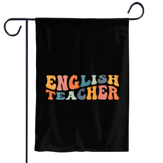 Groovy English Teacher Grammar Literature Teaching Garden Flags