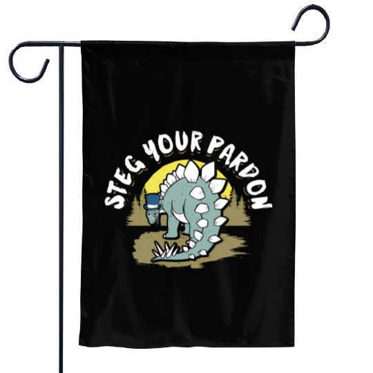 Dinosaur T For Stegosaurus Garden Flags