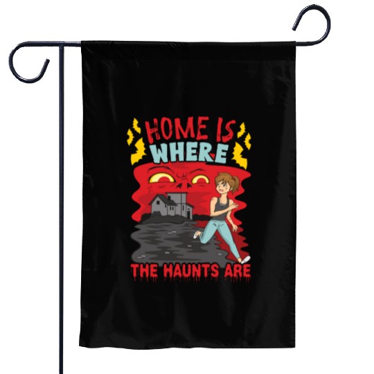 Horror Paranormal Haunted House Spooky Halloween Garden Flags
