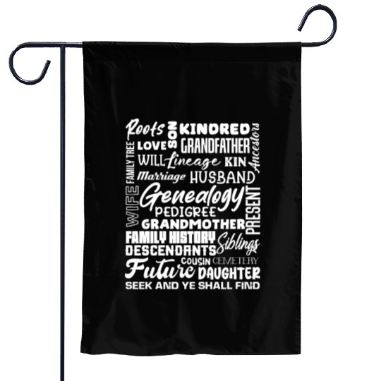 Genealogy Roots Family History Descendants Garden Flags