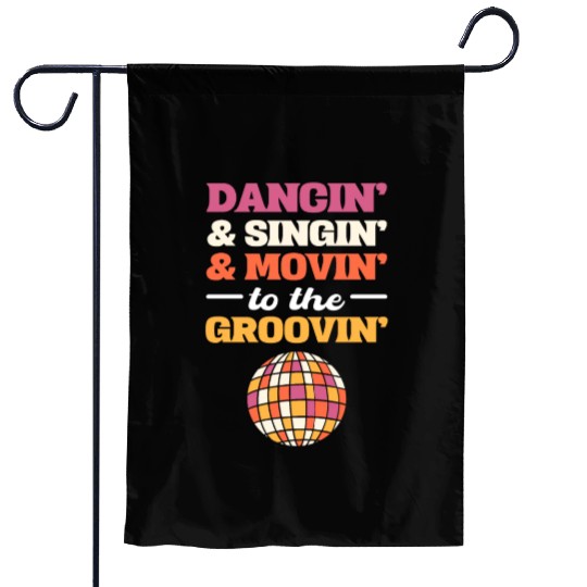 Classic Disco Dance Instructor Garden Flags