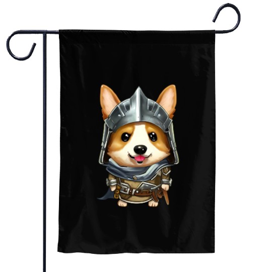 Knight Corgi Garden Flags