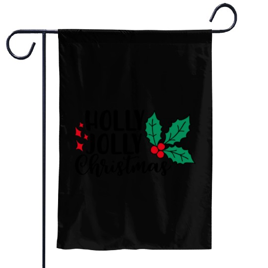 Holly Jolly Christmas Garden Flags
