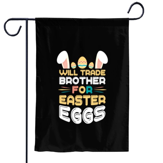Will Trade Cousin Happy Easter Bunny Ears Eggs Hun Garden Flags