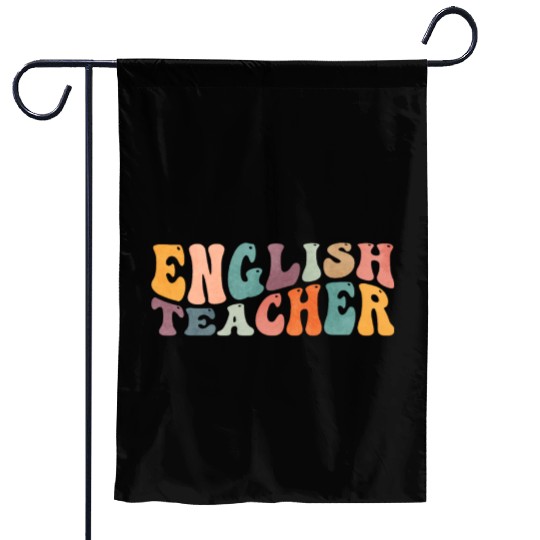 Groovy English Teacher Grammar Literature Teaching Garden Flags