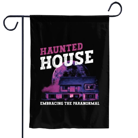 Horror Paranormal Haunted House Spooky Halloween Garden Flags