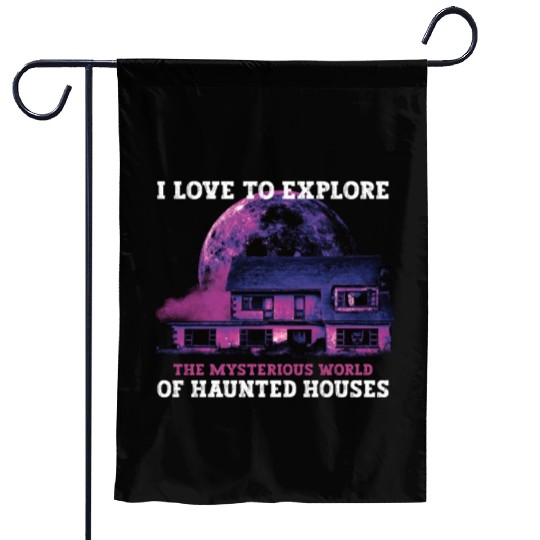 Horror Paranormal Haunted House Spooky Halloween Garden Flags