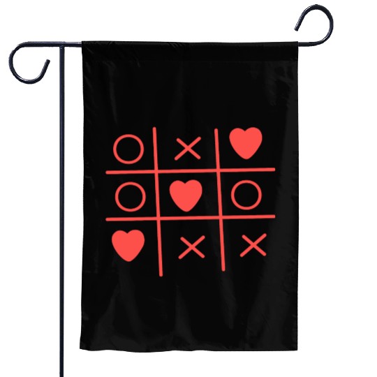 Cool Valentine s Day Criss Cross Heart Garden Flags