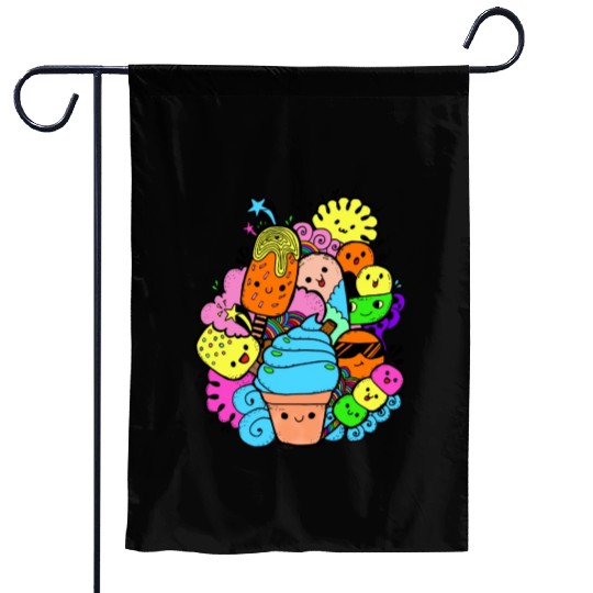 Multi Colorful Sweet Gang Garden Flags