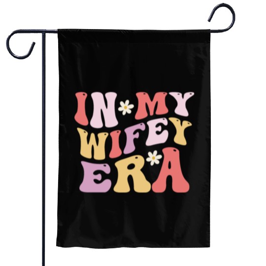In My Wifey Era retro Groovy Women Garden Flags