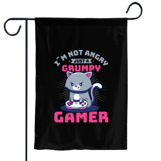 Gaming, Gaming, Video Game, Grumpy Cat Gamer Garden Flags