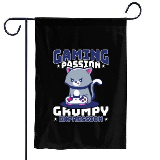 Gaming, Gaming, Video Game, Grumpy Cat Gamer Garden Flags
