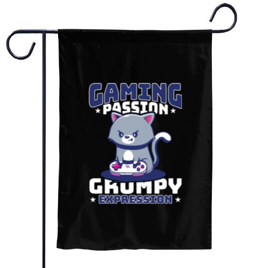 Gaming, Gaming, Video Game, Grumpy Cat Gamer Garden Flags