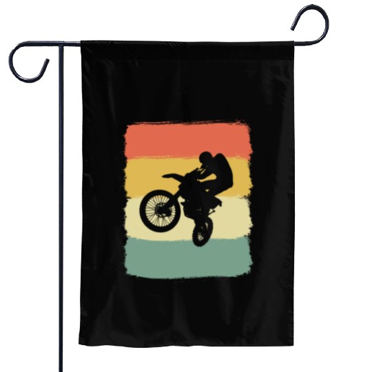 Motorcross Dirt Bike Motorcyclist Or Racer Gift Garden Flags