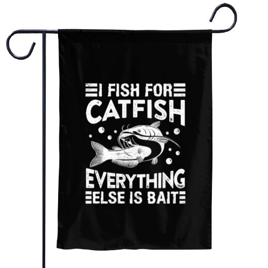 Catfish Hobby Angler I fish for Catfish Fishing Garden Flags