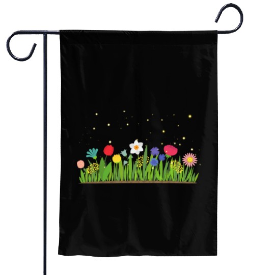 Garden of Firefly Garden Flags