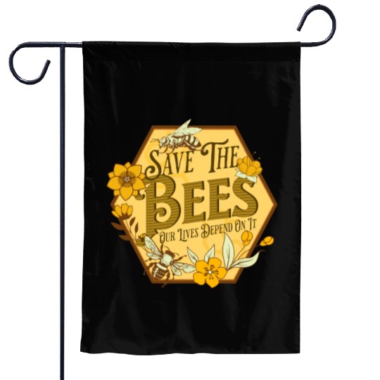 Honey Bee Beekeeping Save The Bees Garden Flags