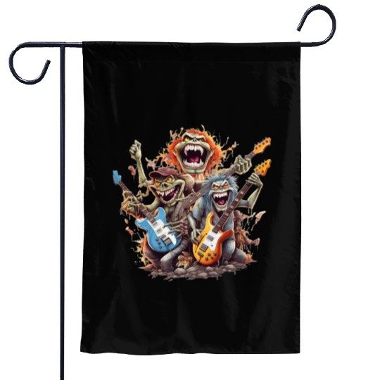 Monsters of Rock and Roll for Music enthusiasts Garden Flags