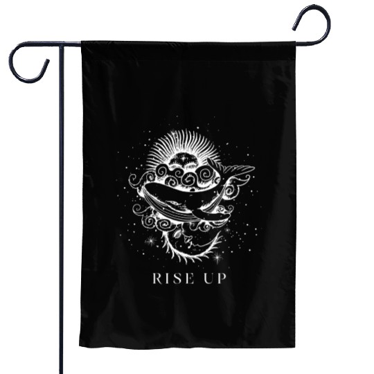 Rise Up Save The Whales Team Orca Uprising Garden Flags