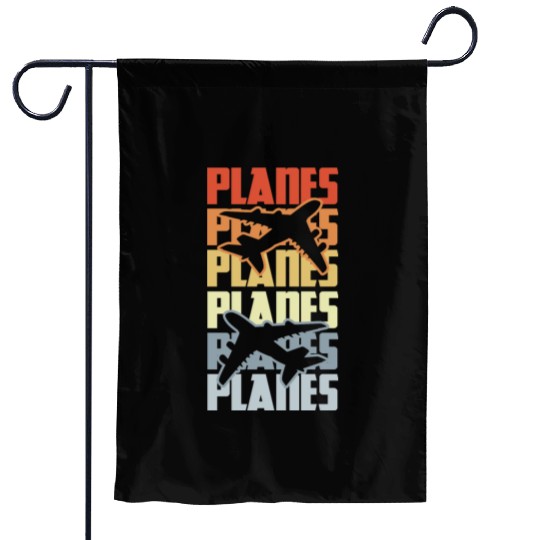 Vintage Planes Garden Flags