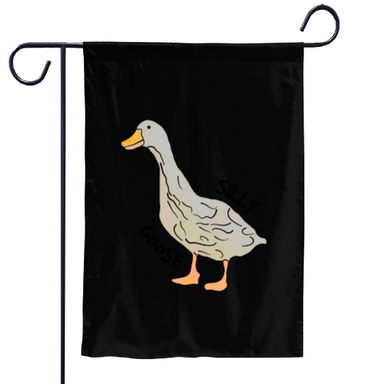 Playful Silly Goose Delight Garden Flags