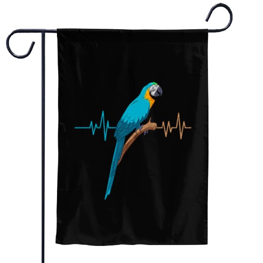 Macaw Heart Beat Parrot Bird Parrots Macaws Garden Flags