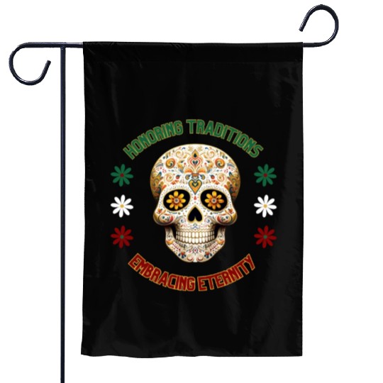 Mexican calavera Garden Flags