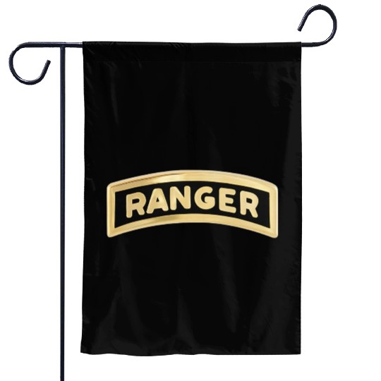 us army ranger tab enameled Garden Flags