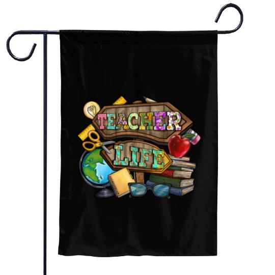 Teacher Life Garden Flags