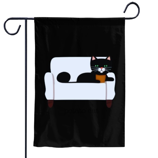 potato cat Garden Flags