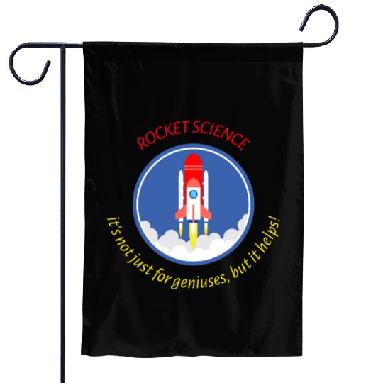 Rocket Scientist Garden Flags