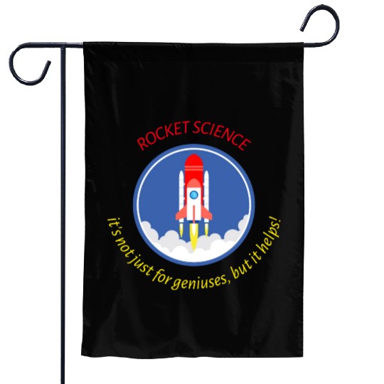 Rocket Scientist Garden Flags