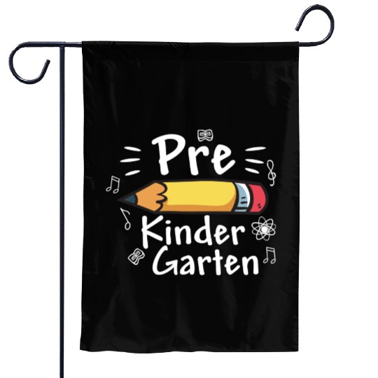 Cute Pre Kindergarten Back To School Pre K Teacher Garden Flags