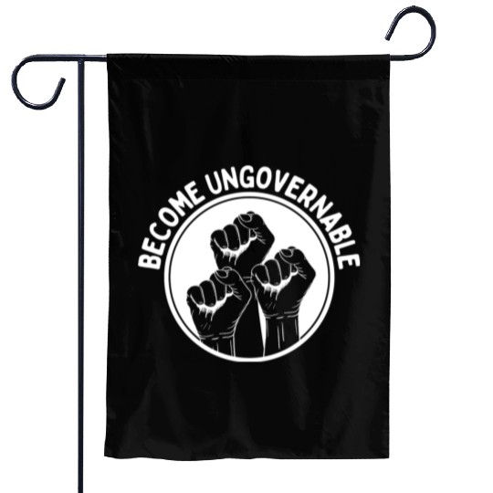 Become Ungovernable Punk Anarchy Lovers Gift Garden Flags