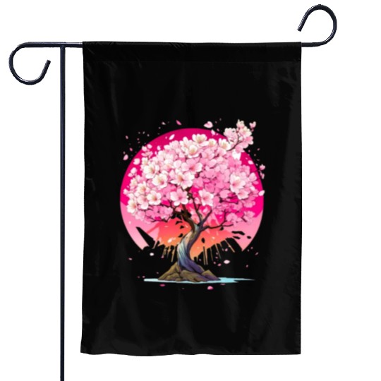 Cherry Blossom Garden Flags