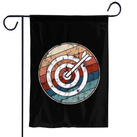 Retro Archery Bullseye Garden Flags