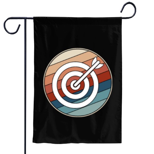 Retro Archery Bullseye Garden Flags