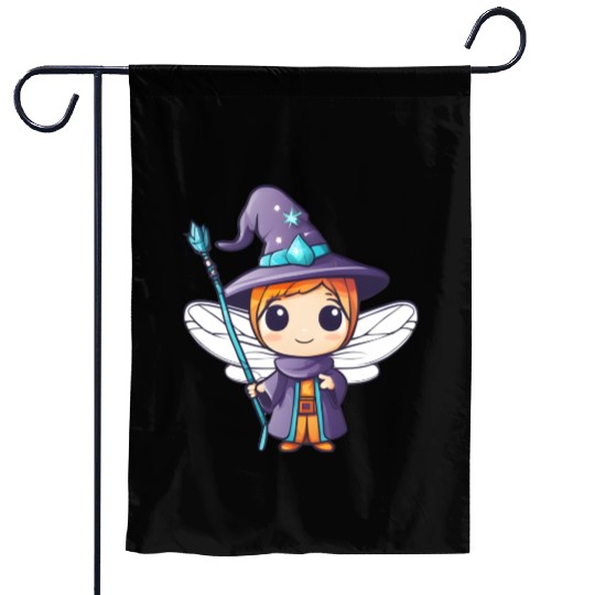 Wizard Dragonfly Garden Flags