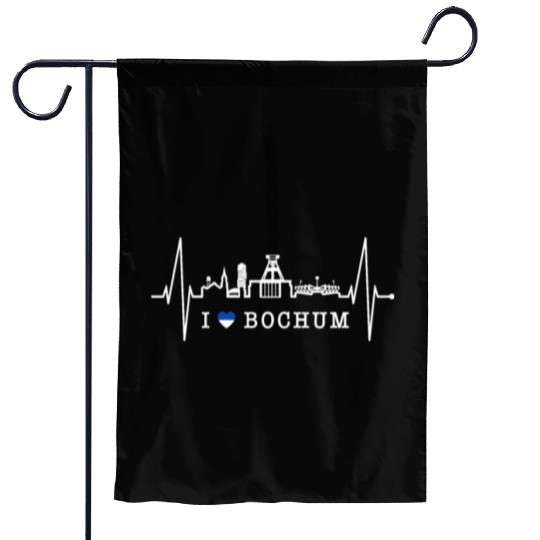 Bochum Skyline Heartbeat Ruhrpott Germany Lover Garden Flags