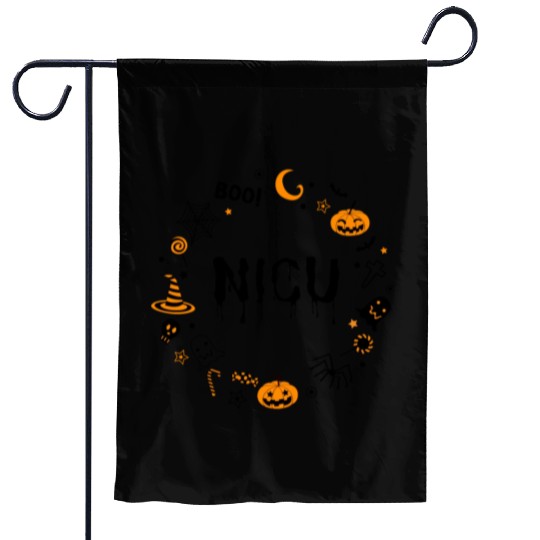Cute NICU Halloween design | Boo NICU | Preemie Garden Flags