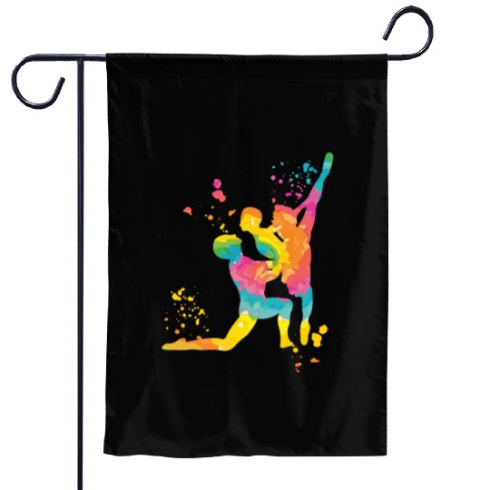 Ballet Dance Couple Woman Ballerina Garden Flags