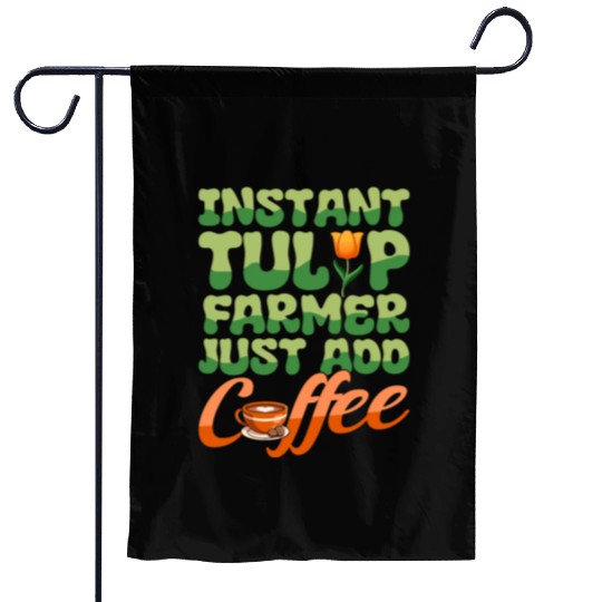Tulip Gardening Coffee Garden Flags