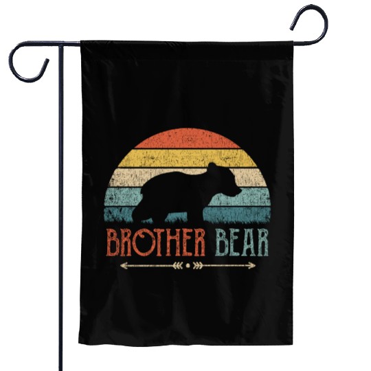 Brother Bear Garden Flags Vintage Retro Brother Gift