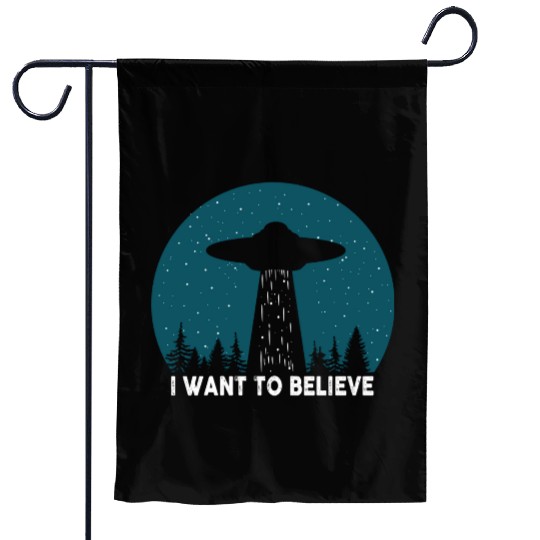 I Want To Believe World Ufo Day Garden Flags