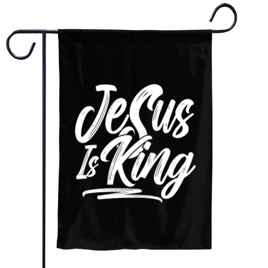 Jesus Is King Love Jesus Christian Christmas Garden Flags