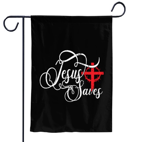 Jesus Saves Love Jesus Christmas Christian Garden Flags