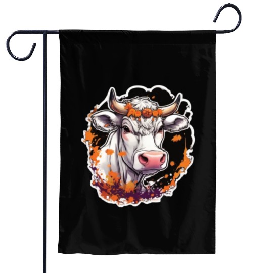 Kug Cow Halloween Cow Skull Cow Head Cows Garden Flags