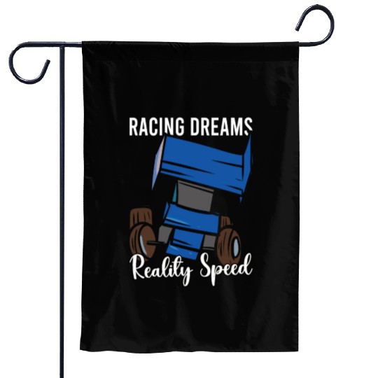 Sprint Car Mom Dirt Track Racing Racing Race Day Garden Flags